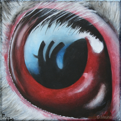 Augenblick eines Hasen Acryl auf Leinwand;
30 x 30 cm